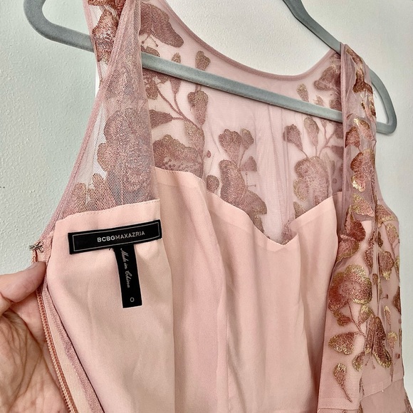 Tea Length Pale Pink crinoline dress, embroidery lace iridescent Butterflies 🦋 - Picture 5 of 8